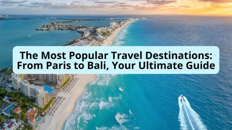 The Most Popular Travel Destinations: From Paris to Bali, Your Ultimate Guide, let's travel across the world